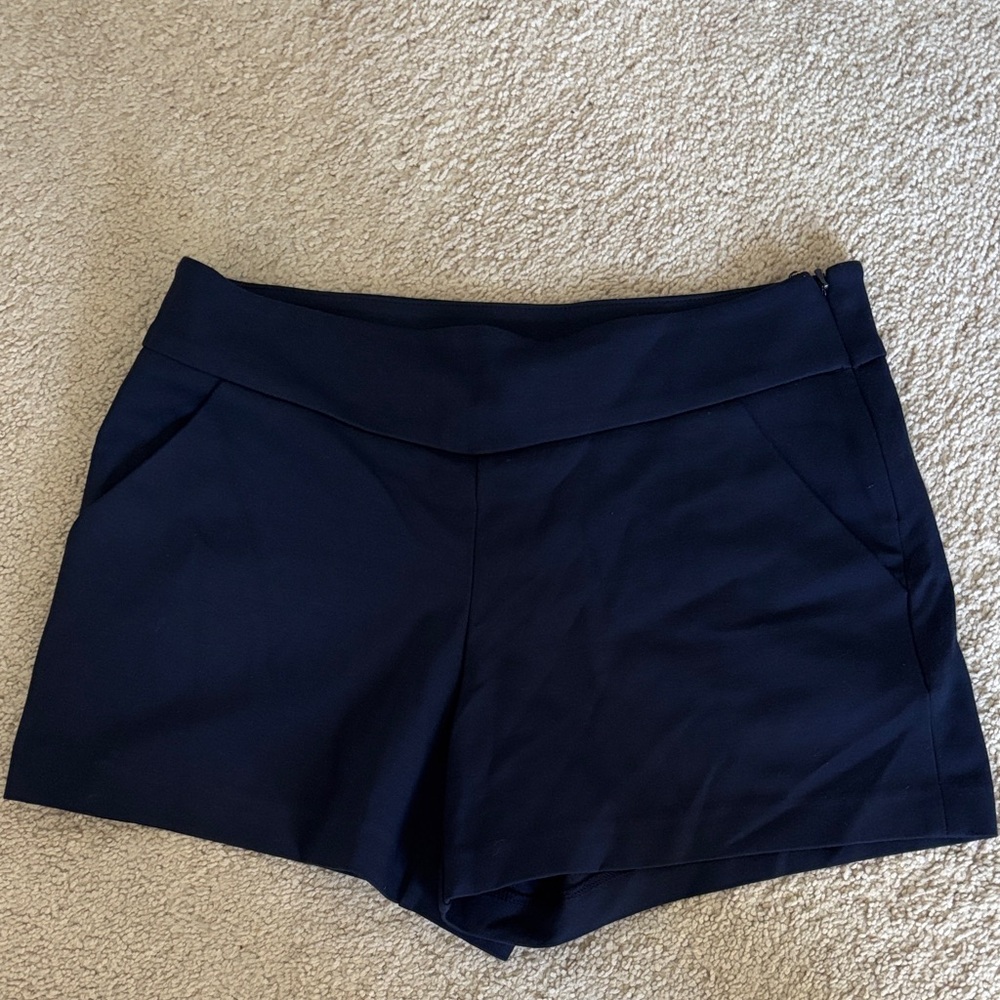 Lilly Pulitzer Navy High-Waist Tailored Shorts